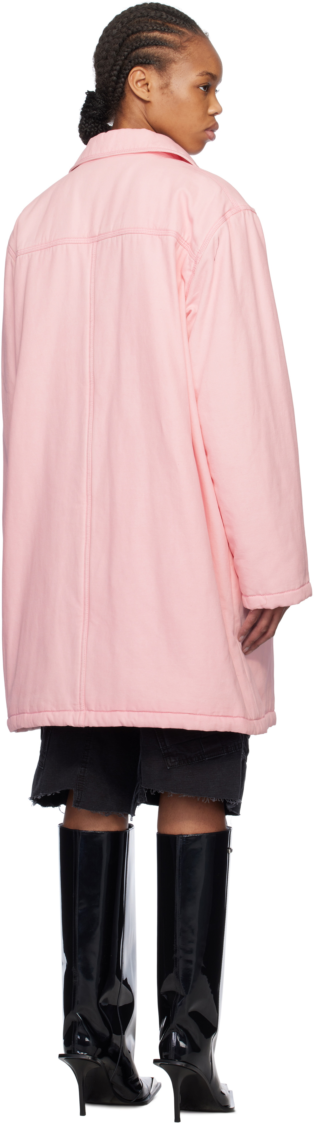 We11done Pink Oversized Work Coat