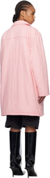 We11done Pink Oversized Work Coat
