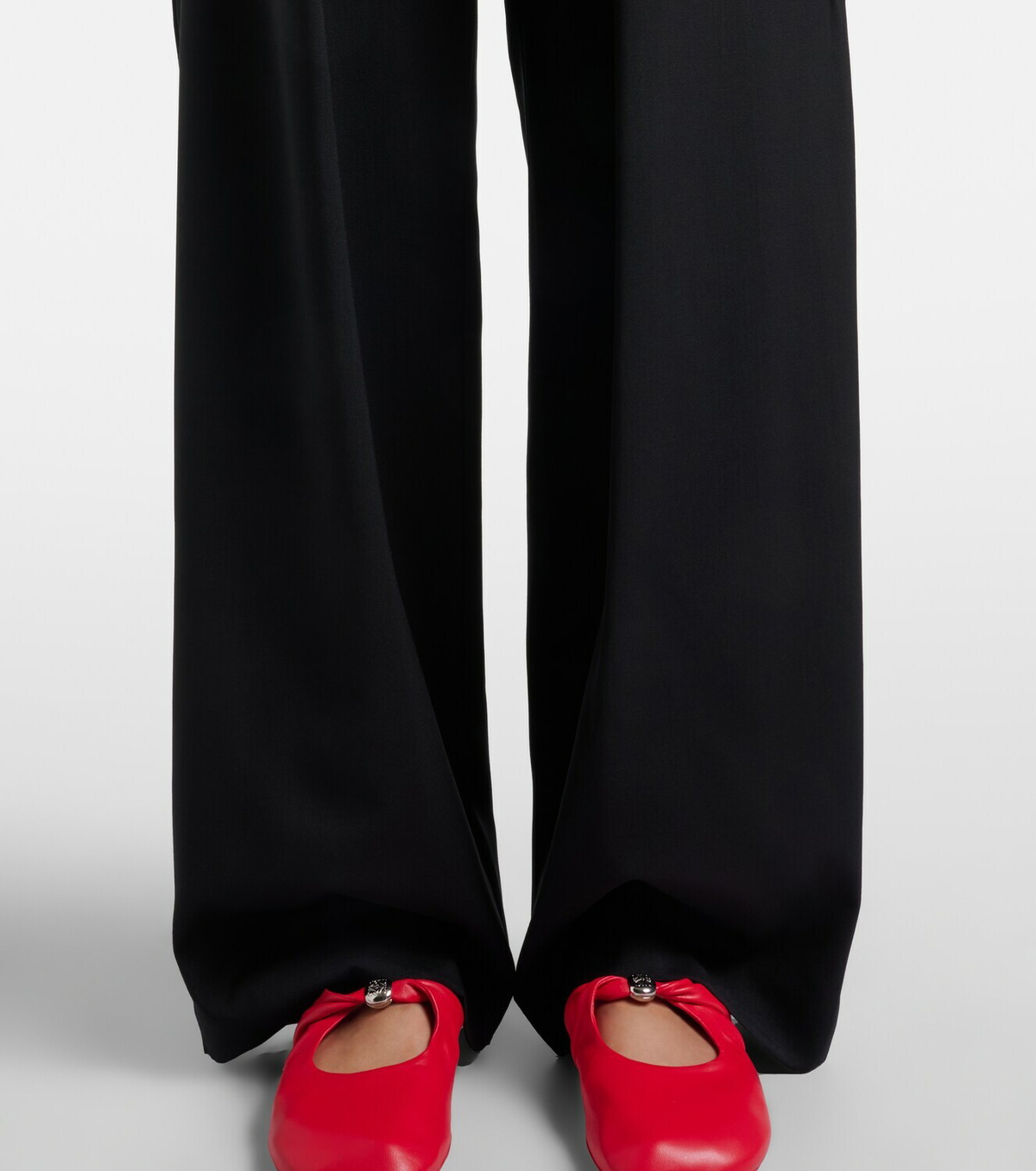 Loewe Logo wool mid-rise straight pants