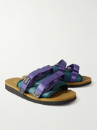 Suicoke - MOTO-Cab Grosgrain and Shell Slides - Purple