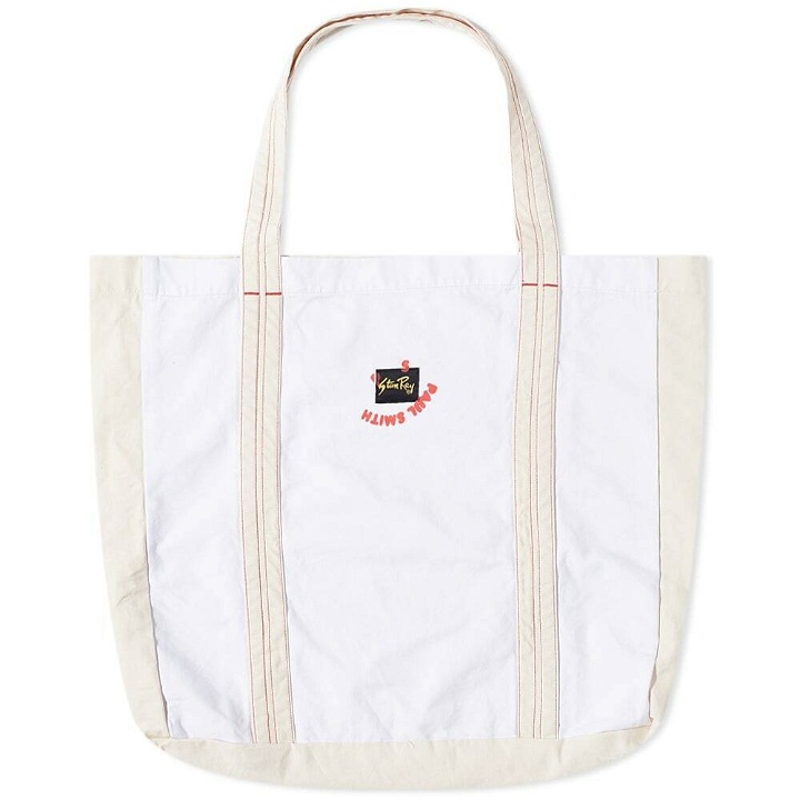 Photo: Paul Smith x Stan Ray Tote in White/Natural