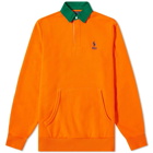 Polo Ralph Lauren Men's Kangaroo Pocket Jersey Rugby Shirt in Sailing Orange