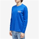 Reception Men's Long Sleeve Arch T-Shirt in Electric Blue
