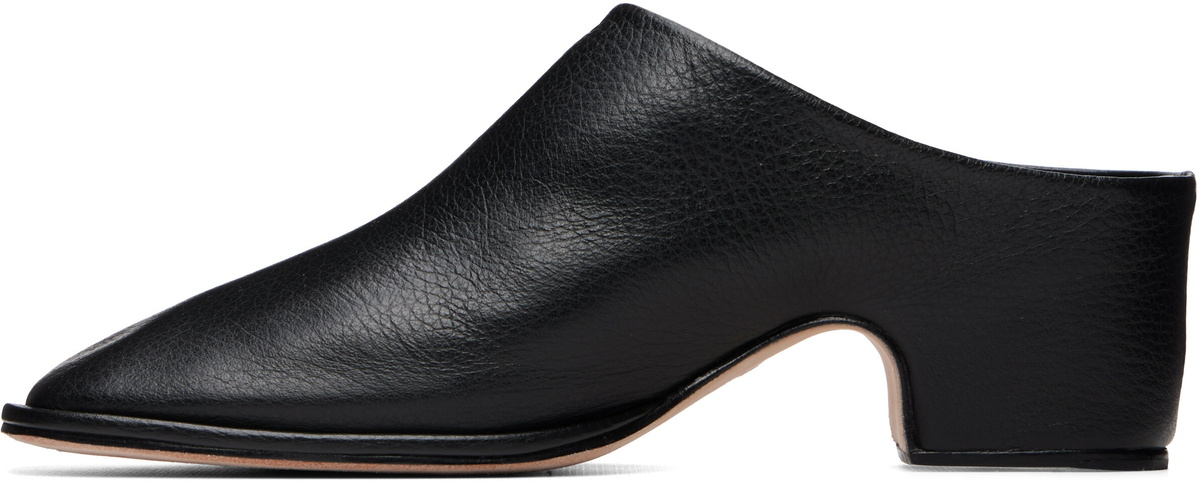 Lauren Manoogian Black Square Arch Mules
