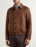 Slowear - Wool and Linen-Blend Bomber - Brown