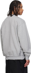 Maison Margiela Gray Taped Jersey Sweatshirt