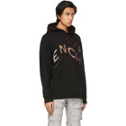 Givenchy Black Beaded Refracted Logo Hoodie