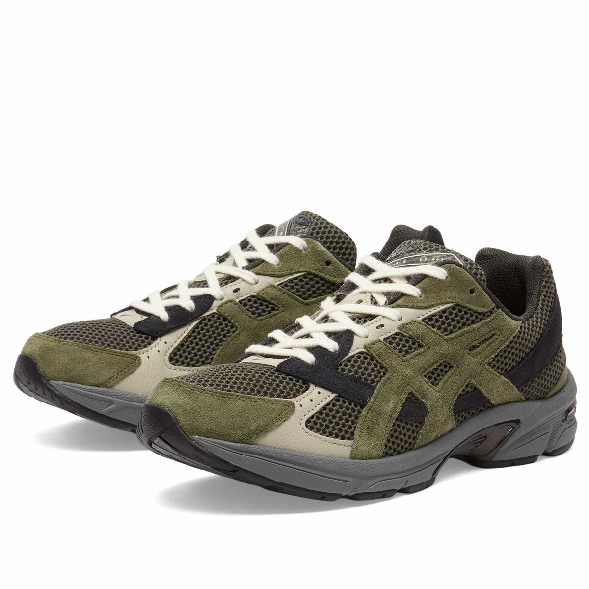 Asics GEL-1130 in Olive Canvas/Smog Green