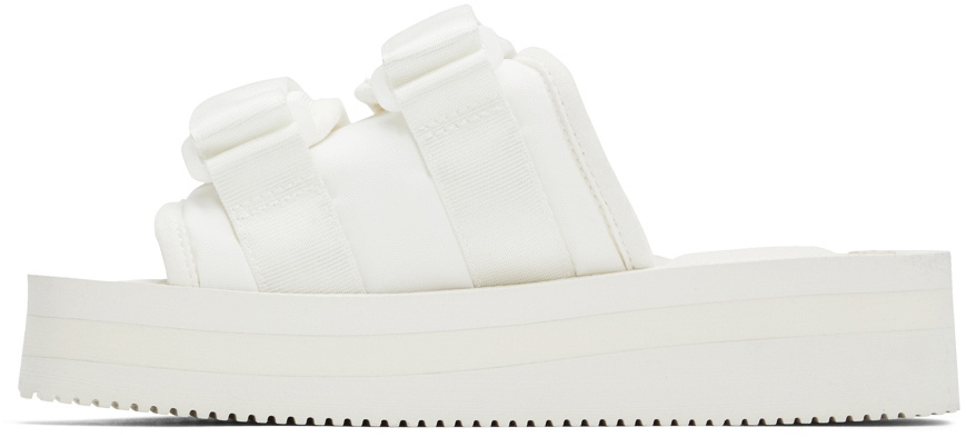 SUICOKE White MOTO-VPO Sandals