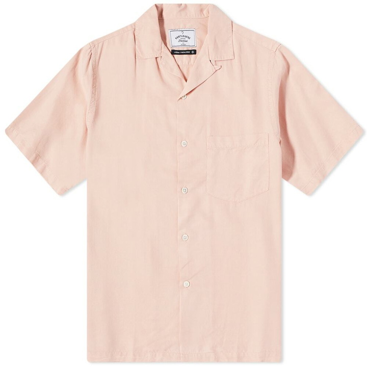 Photo: Portuguese Flannel Men's Dogtown Vacation Shirt in Rose