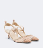 Fendi Colibrì mesh slingback pumps