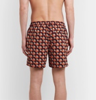 Mr P. - Printed Shell Swim Shorts - Orange