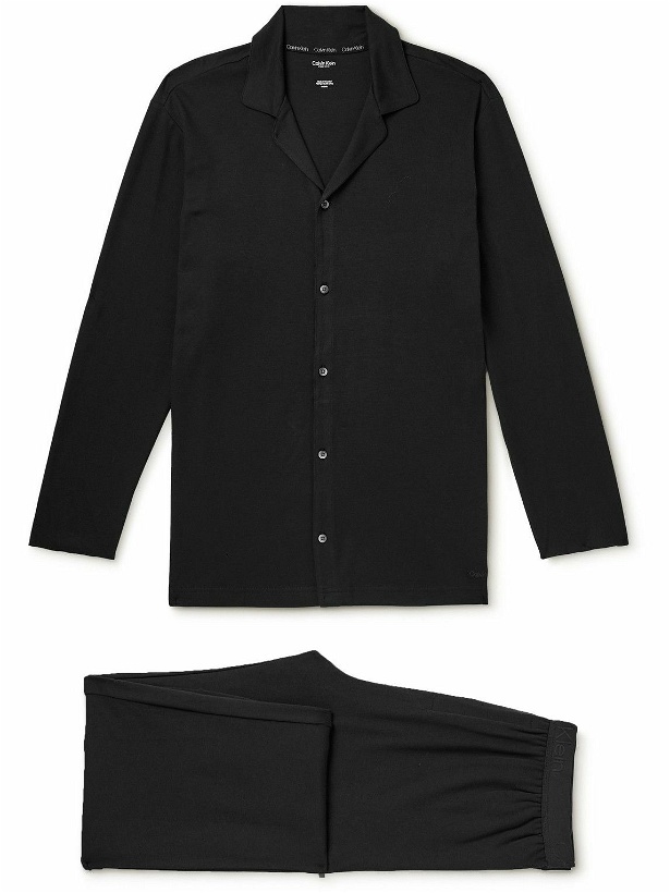 Photo: Calvin Klein Underwear - Stretch-Supima Cotton and Modal-Blend Pyjama Set - Black