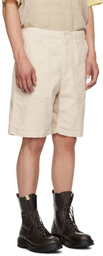 Engineered Garments Off-White Fatigue Shorts