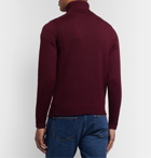 Incotex - Slim-Fit Virgin Wool Rollneck Sweater - Burgundy