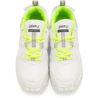 Juun.J White and Green Volume 3 Sneakers