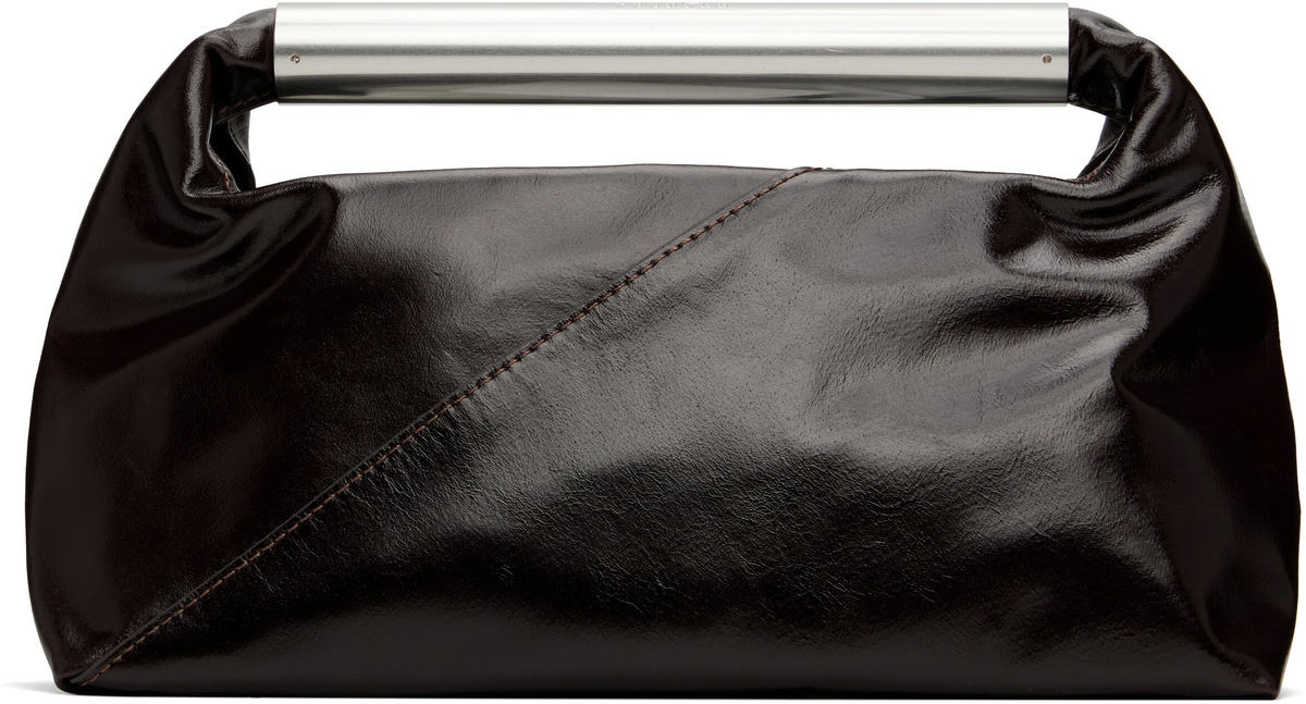 mm6/ニューメリックトップハンドルミニ/brown MM6 Maison Margiela Brown Numeric Top Handle Mini Bag MM6 Maison