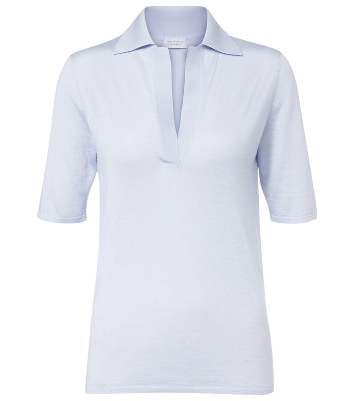 Photo: Gabriela Hearst Casius cashmere and silk polo shirt