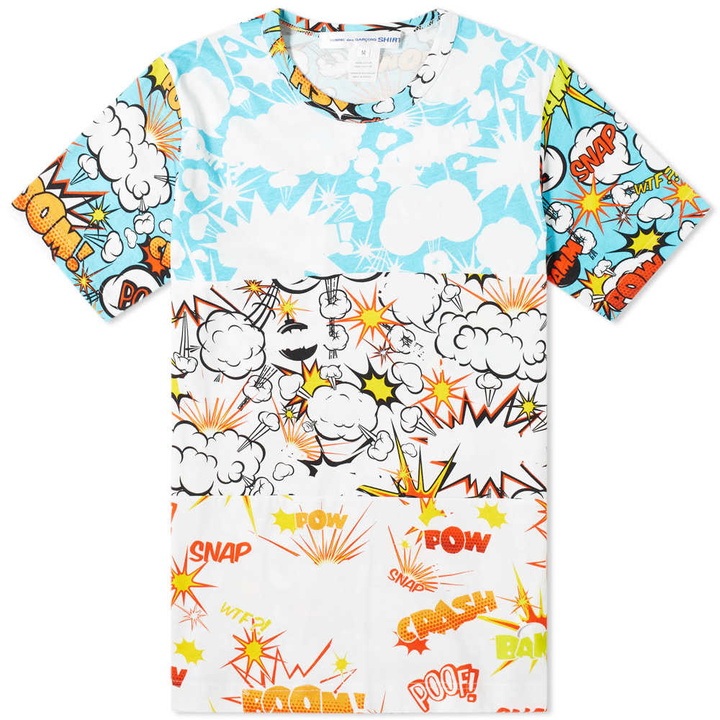 Photo: Comme des Garcons SHIRT Horizontal Comic Print Tee