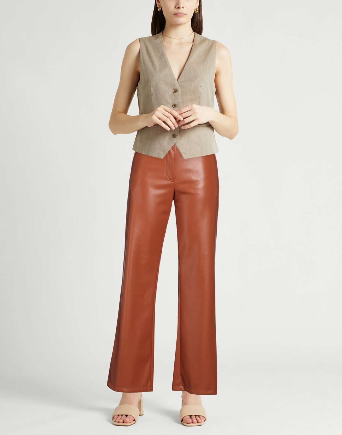Jucca Womens Pants Tan
