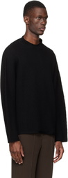 HOMME PLISSÉ ISSEY MIYAKE Black Rustic Knit Sweater