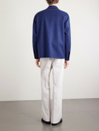 SEASE - Wool-Blend Overshirt - Blue