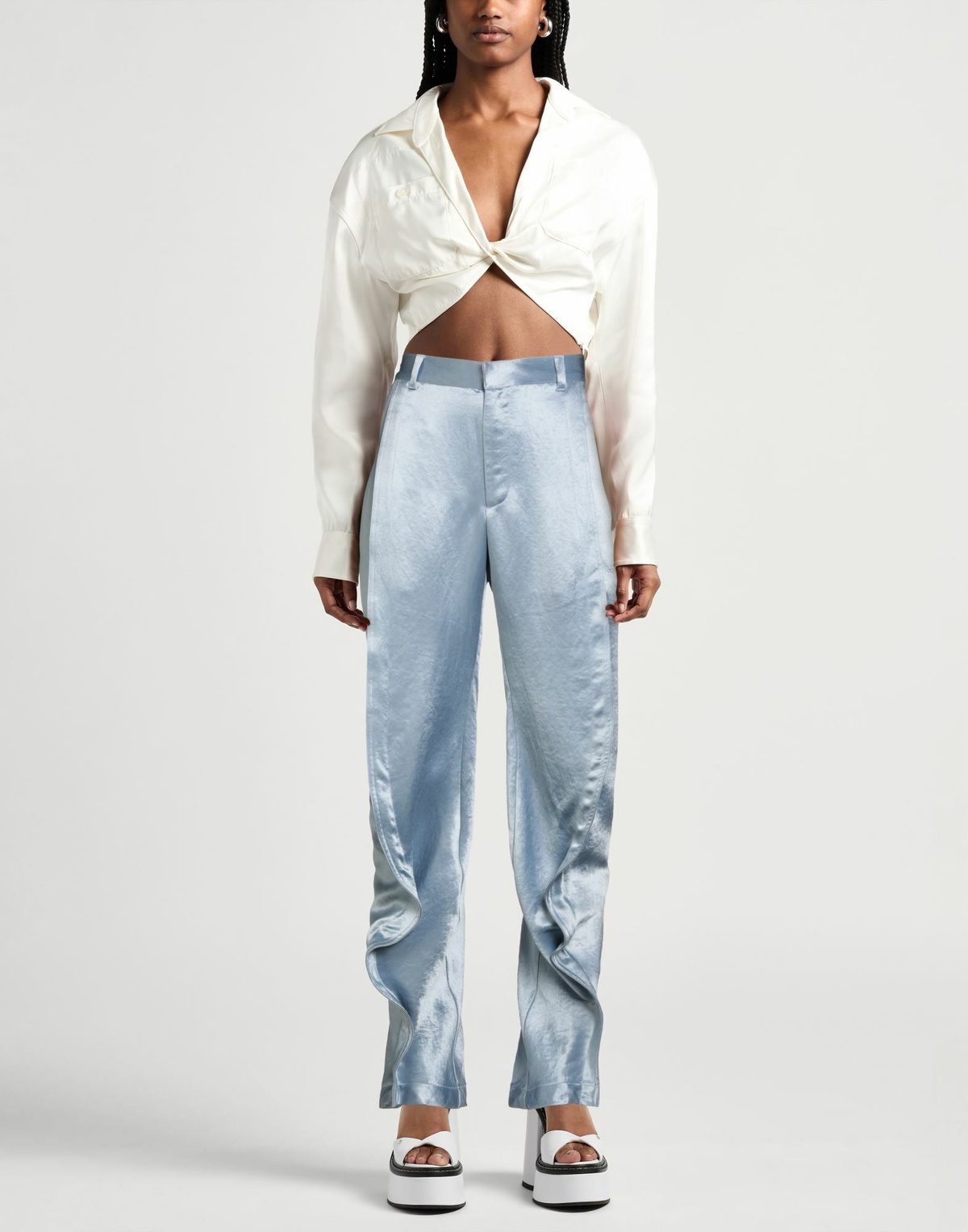 Y/project Womens Pants in Sky blue