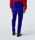 Versace Tapered cotton corduroy pants
