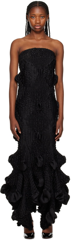Photo: Feben Black Flamenco Maxi Dress
