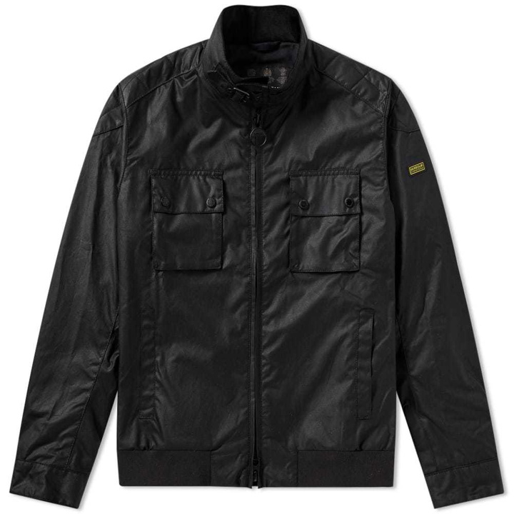 Photo: Barbour International Spec Wax Jacket Black