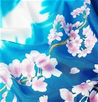 Blue Blue Japan - Printed Silk-Twill Bandana - Blue