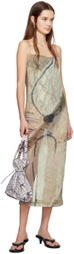 Serapis Purple Printed Tote