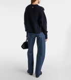 Ferragamo Cutout cashmere-blend sweater