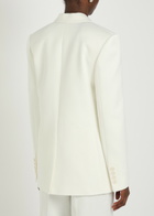 Another Tomorrow Oversized Twill Blazer White
