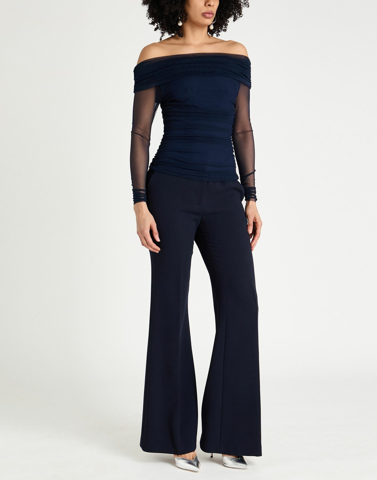 Chiara Boni La Petite Robe Womens Top Midnight in Blue