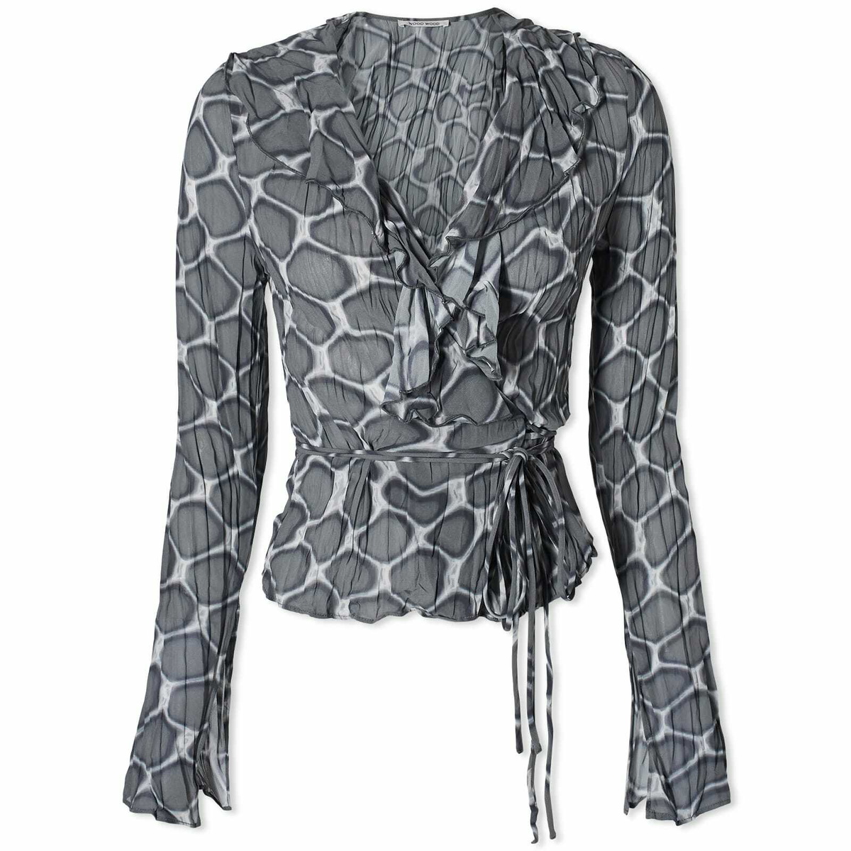 Wood Wood Women's Hannah Blouse in Fence Artwork