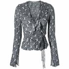 Wood Wood Women's Hannah Blouse in Fence Artwork