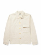 MILES LEON - Garden Slub Cotton-Canvas Shirt Jacket - Neutrals