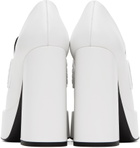Versace White Medusa Platform Heels