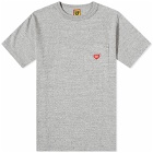 Human Made Men's Heart Pocket T-Shirt in Grey