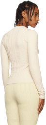 OTTI Off-White Cable Sport Top