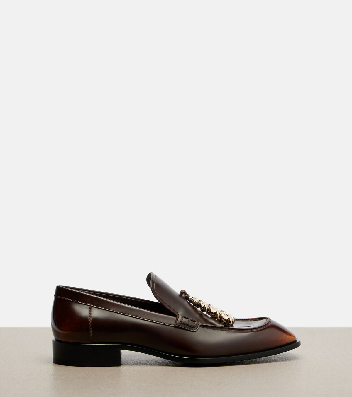 Loewe Embellished leather loafers