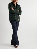 A.P.C. - Ian Checked Wool-Blend Flannel Overshirt - Green