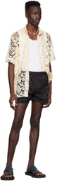 Tokyo James SSENSE Exclusive Black Cotton Shorts