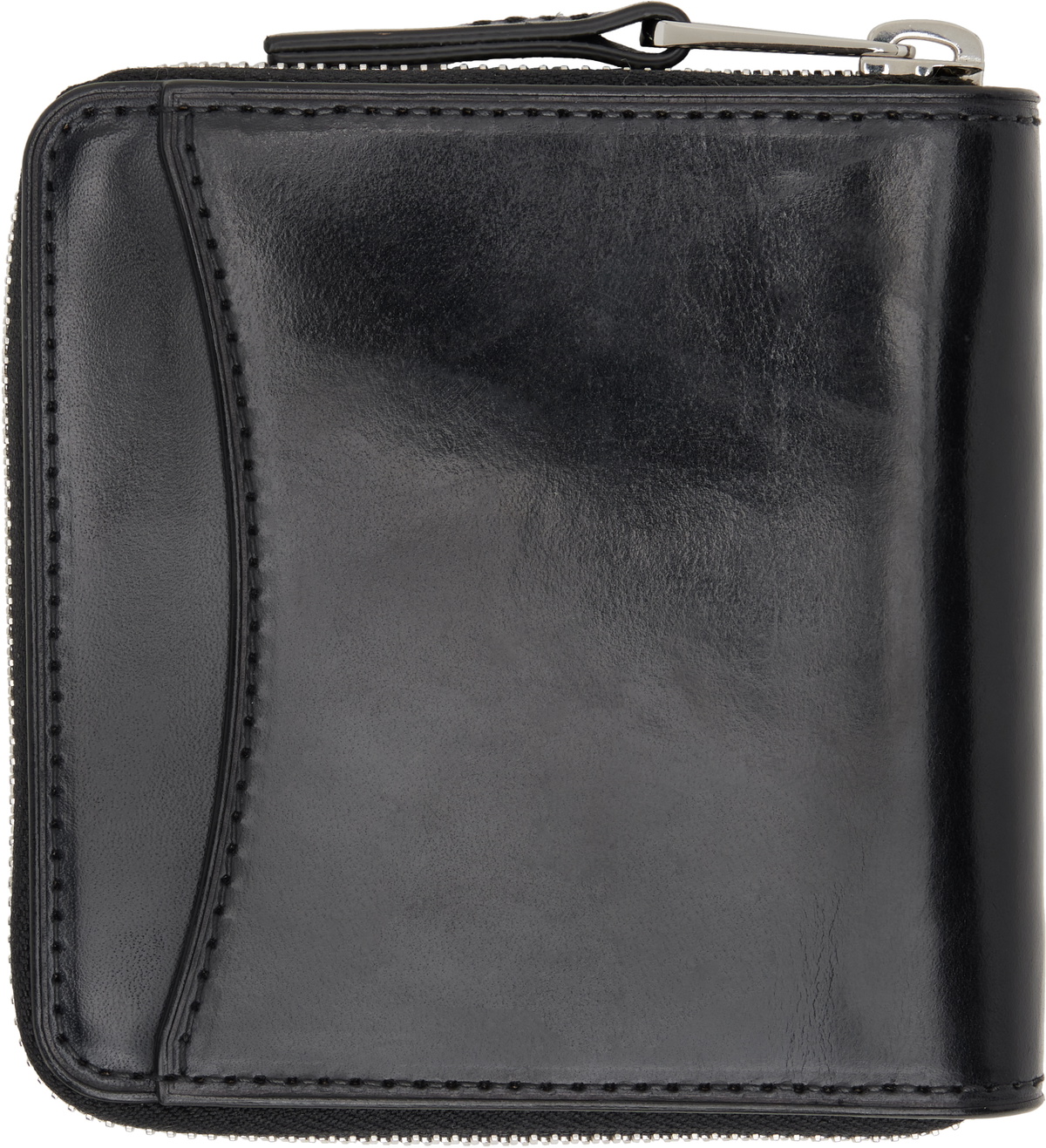 LEMAIRE Black Patina Zip Compact Bi Fold Wallet Lemaire