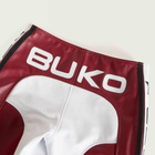 END. x Cole Buxton Men's Leather Trials Pants in Red/White