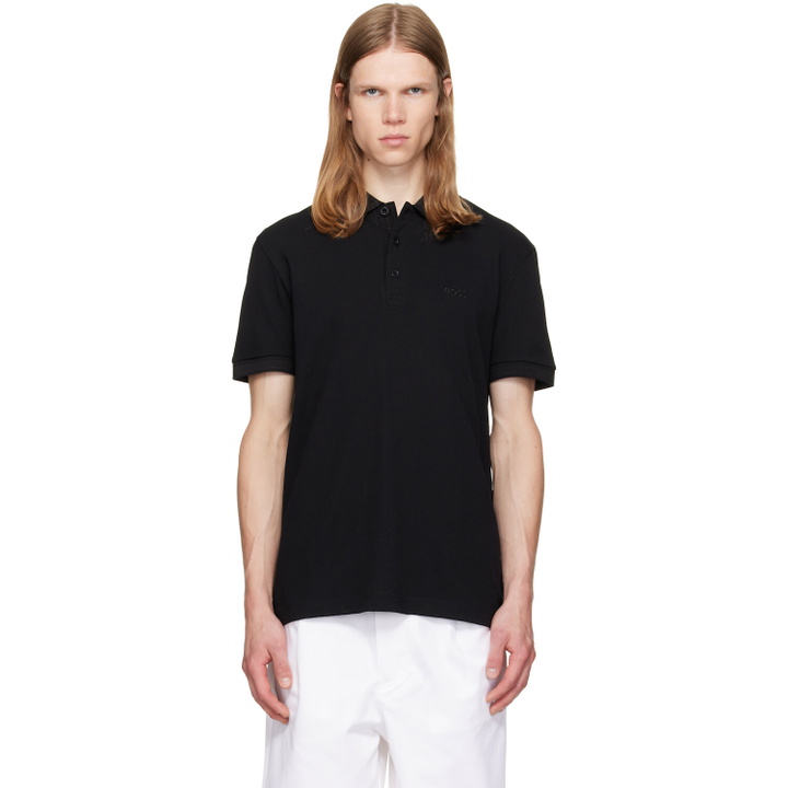 Photo: BOSS Black Contrast-Tipped Cotton Piqué Polo
