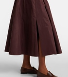'S Max Mara Pleated taffeta midi skirt