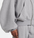 The Attico Logo cotton fleece hoodie