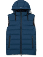 Herno Laminar - Slim-Fit Quilted GORE-TEX WINDSTOPPER Hooded Down Gilet - Blue